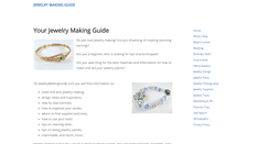 Desktop Screenshot of jewelrymakingguide.com