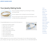 Tablet Screenshot of jewelrymakingguide.com